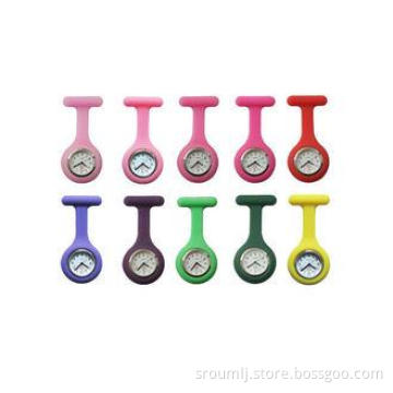 Customerized Promotion Silicone Nurses Fob Watch With Silic